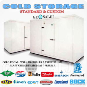 Geo Salju jual cold storage cold room walk in chiller walk in freezer dan abf air blast freezer di bandung