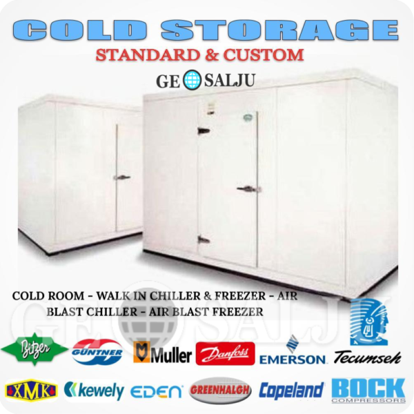 Geo Salju jual cold storage cold room walk in chiller walk in freezer dan abf air blast freezer di bandung
