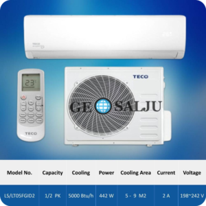 Jual AC Split Teco Setengah 0,5 PK _ HP