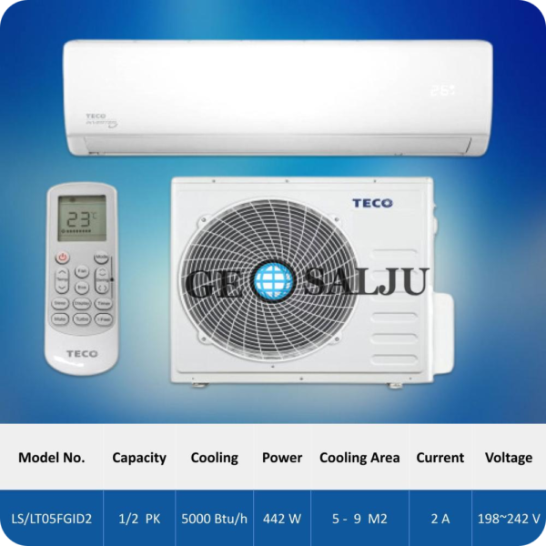 Jual AC Split Teco Setengah 0,5 PK _ HP