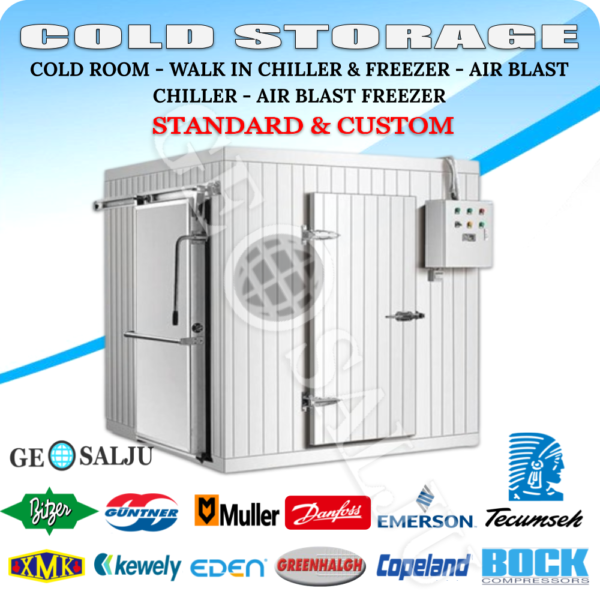 jual cold storage cold room walk in chiller walk in freezer dan abf air blast freezer